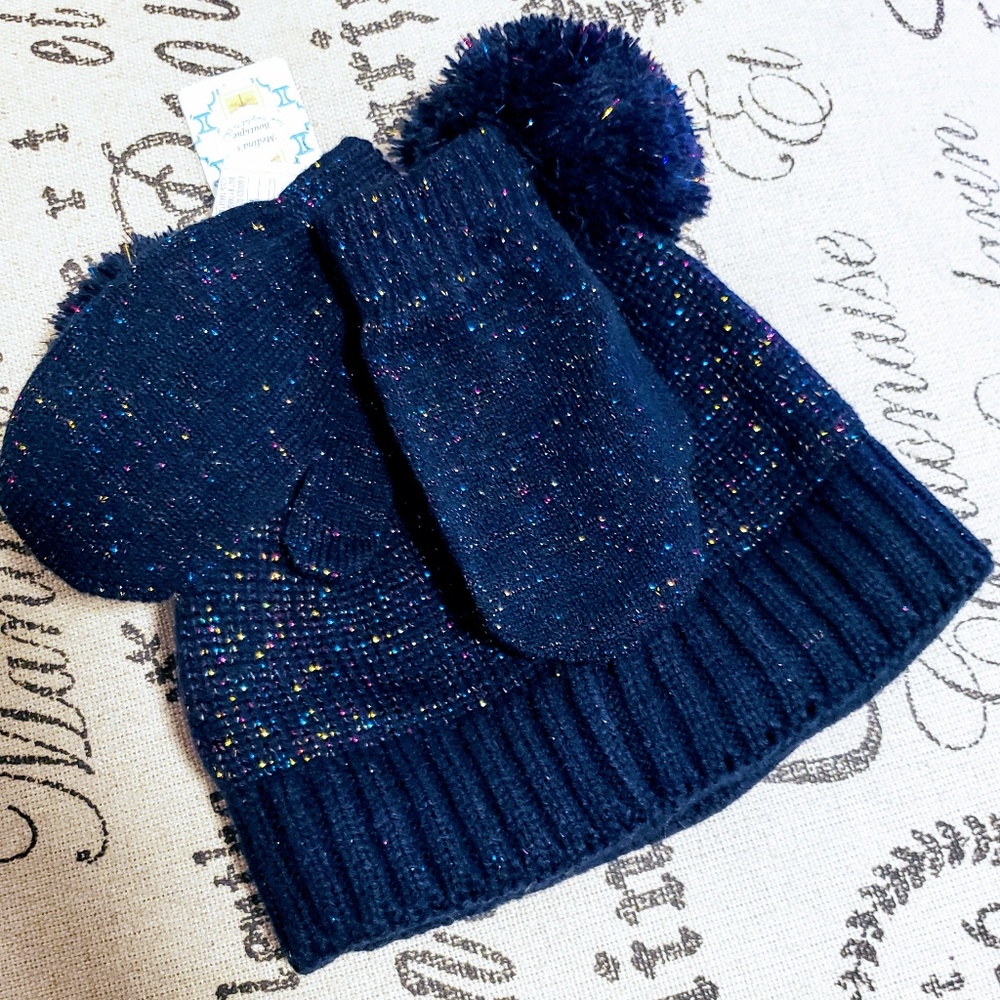 🍭4 for $20🍭Cat & Jack kids knit hat/mitten set - Picture 3 of 3